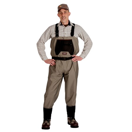 Caddis Wading Systems Caddis Men's Breathable Stockingfoot Waders - M Stout Tan CA9902W-MS